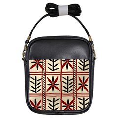 Abstract A Colorful Modern Illustration Pattern Girls Sling Bags