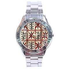 Abstract A Colorful Modern Illustration Pattern Stainless Steel Analogue Watch