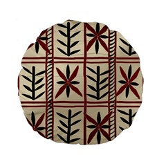 Abstract A Colorful Modern Illustration Pattern Standard 15  Premium Flano Round Cushions