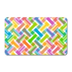 Abstract Pattern Colorful Wallpaper Background Magnet (rectangular) by Simbadda