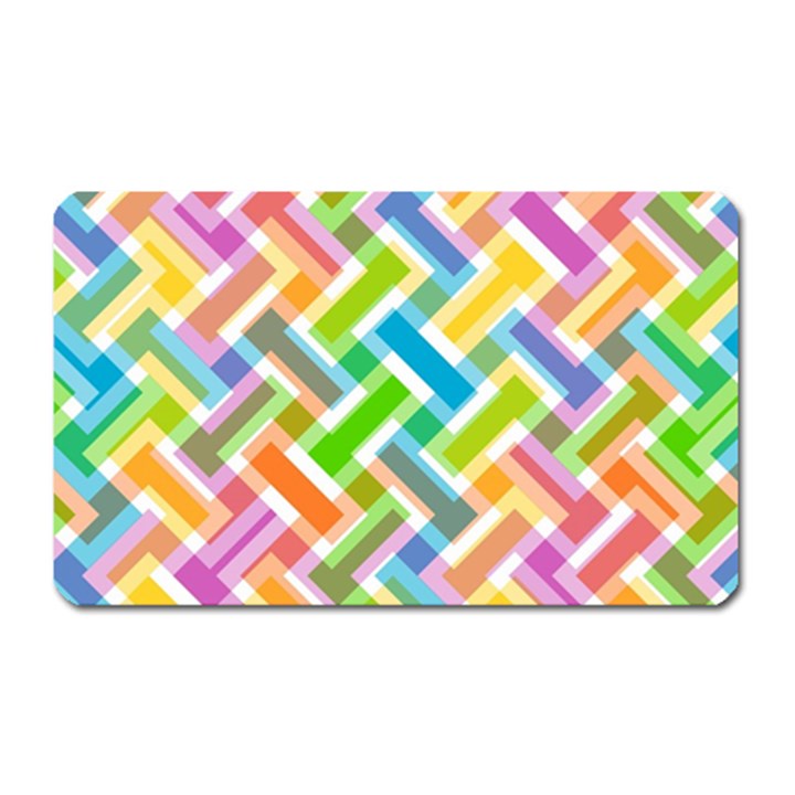 Abstract Pattern Colorful Wallpaper Background Magnet (Rectangular)