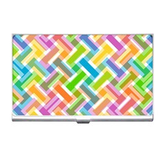 Abstract Pattern Colorful Wallpaper Background Business Card Holders by Simbadda