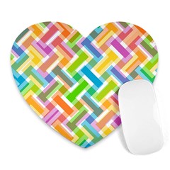 Abstract Pattern Colorful Wallpaper Background Heart Mousepads by Simbadda