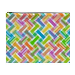 Abstract Pattern Colorful Wallpaper Background Cosmetic Bag (xl) by Simbadda