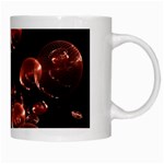 Fractal Chocolate Balls On Black Background White Mugs Right