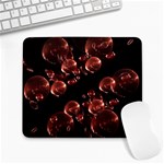 Fractal Chocolate Balls On Black Background Large Mousepads Front