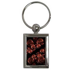 Fractal Chocolate Balls On Black Background Key Chains (Rectangle) 