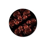 Fractal Chocolate Balls On Black Background Magnet 3  (Round) Front