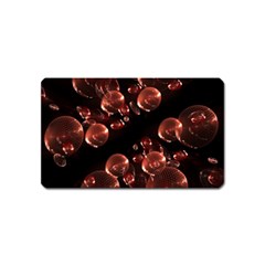 Fractal Chocolate Balls On Black Background Magnet (name Card) by Simbadda