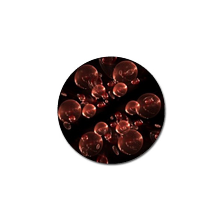 Fractal Chocolate Balls On Black Background Golf Ball Marker