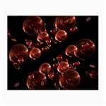 Fractal Chocolate Balls On Black Background Small Glasses Cloth Front