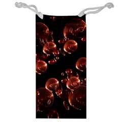 Fractal Chocolate Balls On Black Background Jewelry Bag