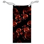 Fractal Chocolate Balls On Black Background Jewelry Bag Back