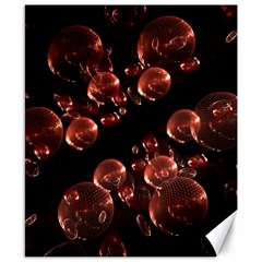 Fractal Chocolate Balls On Black Background Canvas 8  x 10 