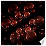 Fractal Chocolate Balls On Black Background Canvas 12  x 12   11.4 x11.56  Canvas - 1