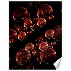 Fractal Chocolate Balls On Black Background Canvas 12  x 16  