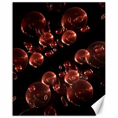 Fractal Chocolate Balls On Black Background Canvas 16  x 20  