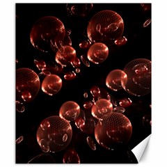 Fractal Chocolate Balls On Black Background Canvas 20  x 24  