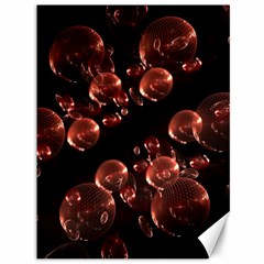 Fractal Chocolate Balls On Black Background Canvas 36  X 48   by Simbadda