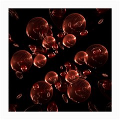 Fractal Chocolate Balls On Black Background Medium Glasses Cloth (2-Side)