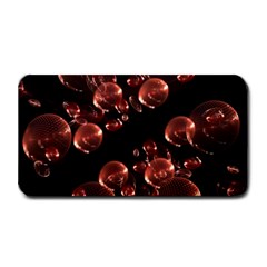 Fractal Chocolate Balls On Black Background Medium Bar Mats by Simbadda