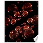 Fractal Chocolate Balls On Black Background Canvas 11  x 14   10.95 x13.48  Canvas - 1