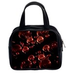 Fractal Chocolate Balls On Black Background Classic Handbags (2 Sides) Front