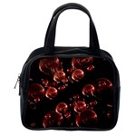 Fractal Chocolate Balls On Black Background Classic Handbags (2 Sides) Back