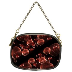 Fractal Chocolate Balls On Black Background Chain Purses (one Side)  by Simbadda