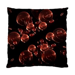 Fractal Chocolate Balls On Black Background Standard Cushion Case (one Side) by Simbadda