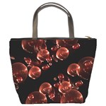 Fractal Chocolate Balls On Black Background Bucket Bags Back