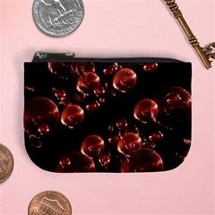 Fractal Chocolate Balls On Black Background Mini Coin Purses