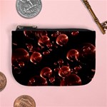 Fractal Chocolate Balls On Black Background Mini Coin Purses Front