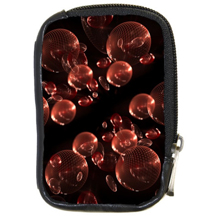 Fractal Chocolate Balls On Black Background Compact Camera Cases