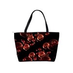 Fractal Chocolate Balls On Black Background Shoulder Handbags Back