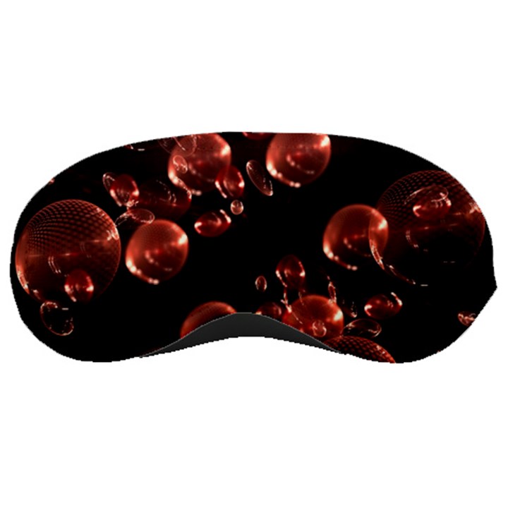 Fractal Chocolate Balls On Black Background Sleeping Masks