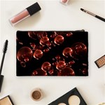 Fractal Chocolate Balls On Black Background Cosmetic Bag (Medium)  Back