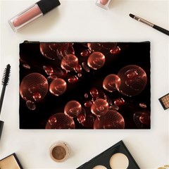 Fractal Chocolate Balls On Black Background Cosmetic Bag (Large) 