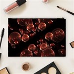 Fractal Chocolate Balls On Black Background Cosmetic Bag (Large)  Back