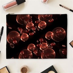 Fractal Chocolate Balls On Black Background Cosmetic Bag (XL)