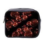 Fractal Chocolate Balls On Black Background Mini Toiletries Bag 2-Side Front