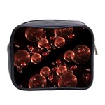 Fractal Chocolate Balls On Black Background Mini Toiletries Bag 2-Side Back