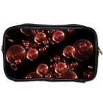 Fractal Chocolate Balls On Black Background Toiletries Bags Front