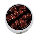 Fractal Chocolate Balls On Black Background 4-Port USB Hub (One Side) Front