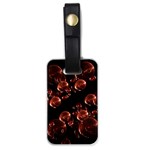 Fractal Chocolate Balls On Black Background Luggage Tags (One Side)  Front