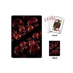 Fractal Chocolate Balls On Black Background Playing Cards (Mini) 