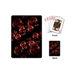 Fractal Chocolate Balls On Black Background Playing Cards (Mini)  Back