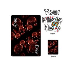 Fractal Chocolate Balls On Black Background Playing Cards 54 (Mini) 