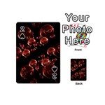 Fractal Chocolate Balls On Black Background Playing Cards 54 (Mini)  Front - Spade2