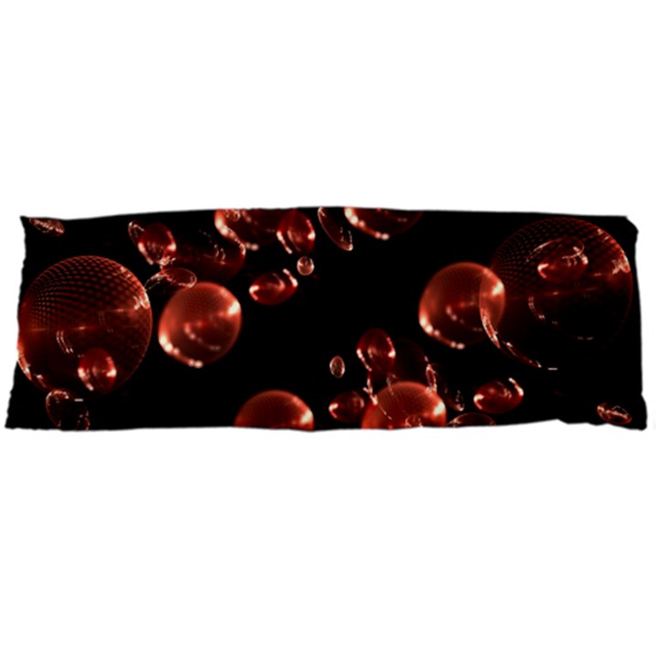 Fractal Chocolate Balls On Black Background Body Pillow Case Dakimakura (Two Sides)